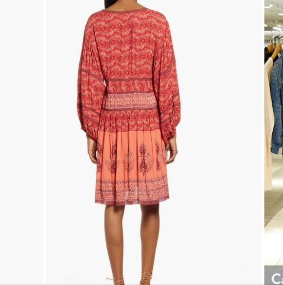 Area Stars His Mix Print Long Sleeve Dress M - Picture 3 of 15